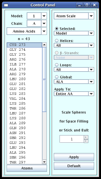 [screenshot of Atom Scale panel]